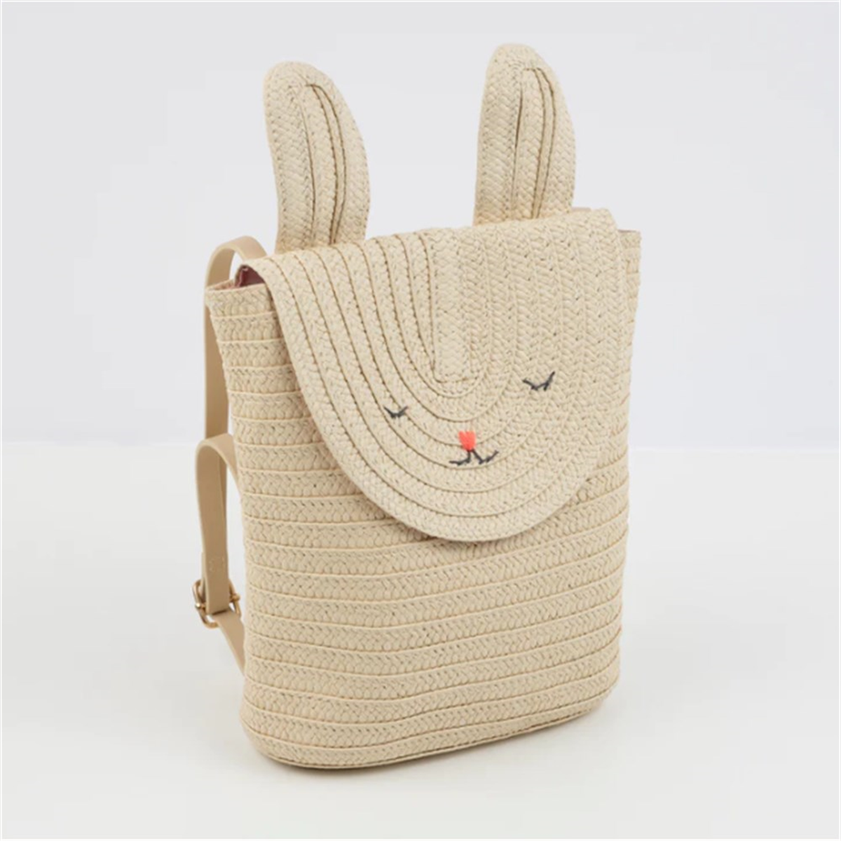Meri Meri - Raffia Bunny Backpack - Rafya Tavşan Sırt Çantası