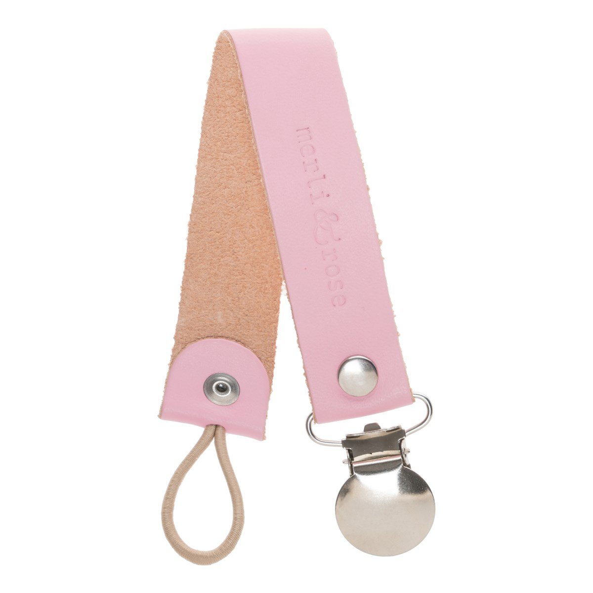 Vejetal Deri Emzik Askısı - Baby Pink