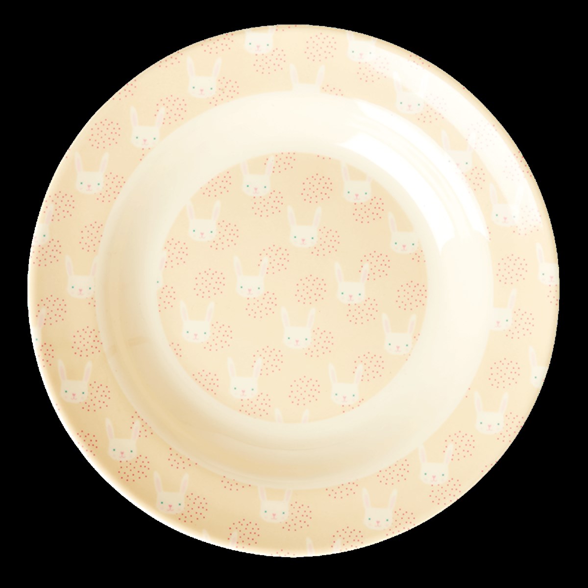 Riceteria Melamin Çocuk Çukur Tabak | Tavşan