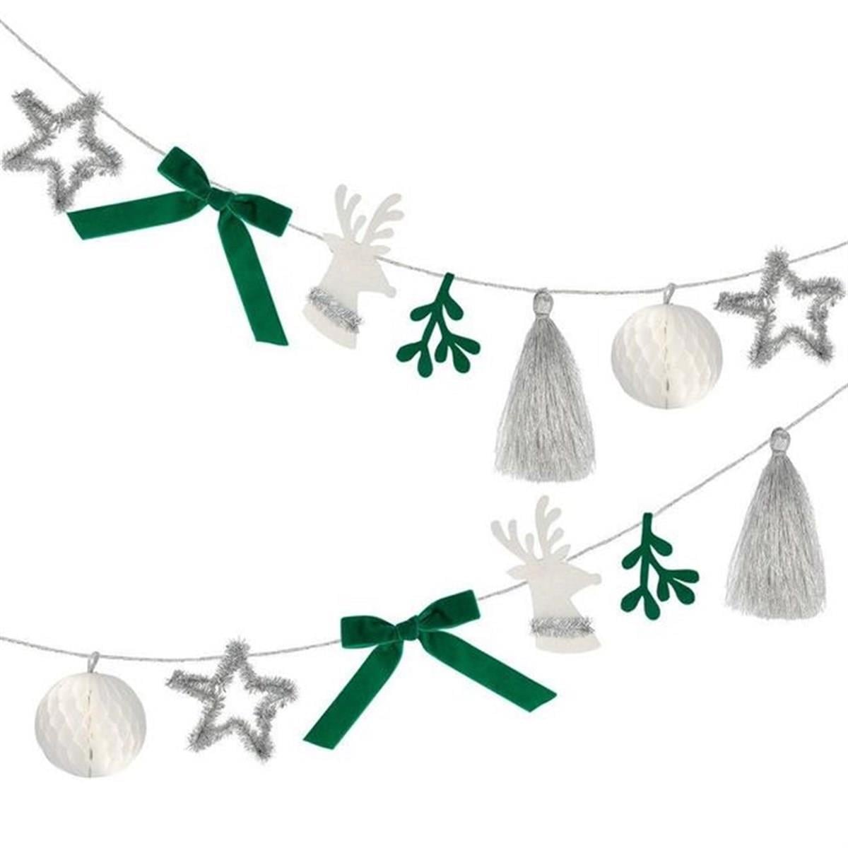 Meri Meri - Elegant Christmas Garland - Yeni Yıl Asılan Süs