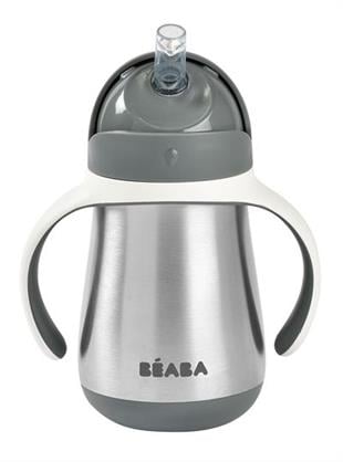 250 ml Çelik Pipetli Suluk Mineral Grey