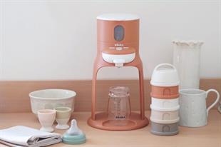 4 Katmanlı Süt Tozu Kutusu ve Atıştırmalık Kabı (Cotton white/Terracotta)