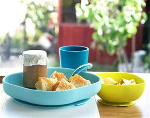 4lü Silikon Beslenme Seti Blue