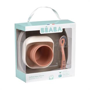 Beaba 4lü silikon beslenme seti, Terracotta/Gazelle