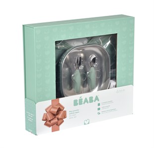 Beaba İlk Yemek Setim Çelik, Sage Green