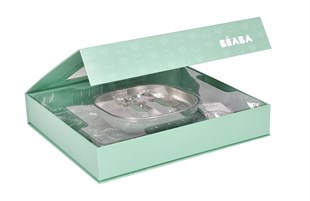 Beaba İlk Yemek Setim Çelik, Sage Green