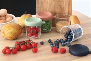 Bebek cam mama kavanozu 4lü set 250 ml, Sunrise color mix