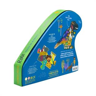 FLOSS & ROCK 40 Parça “Dinozor” Şekilli Yap-Boz / Dino *YENİ*