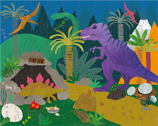 FLOSS & ROCK 50 Parça Sihirli Yap-Boz / Dino