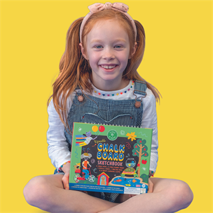 FLOSS & ROCK Chalk Board Eskiz Kitabı / Rainbow Fairy  *YENİ*