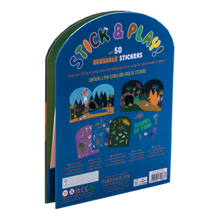 FLOSS & ROCK Tak Çıkart Sticker Oyun Sahnesi / Dino *YENİ*