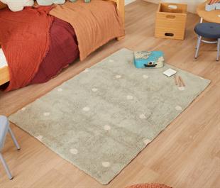 Halı, Mini Dot Blue Sage