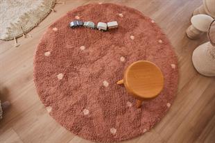 Halı, Round Dot Chestnut