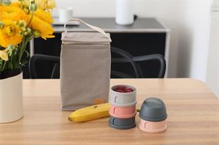 İzotermik Beslenme Çantası, Canvas pearl grey