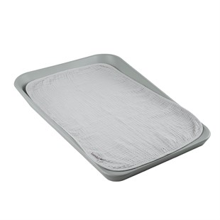 Leander Matty 2li Set Müslin Örtü, Pearl Grey / Sage Green