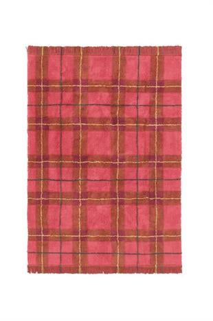 Lorena Canals Çocuk Odası Halısı, Tartan Vintage Red, S
