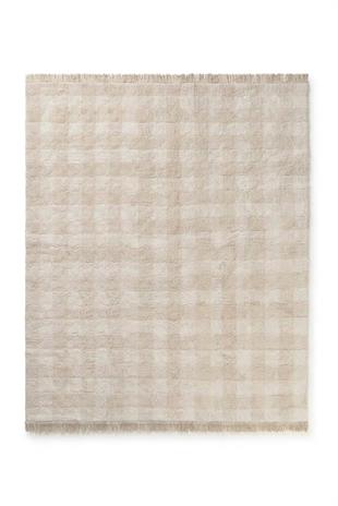 Lorena Canals Çocuk Odası Halısı, Vichy Ivory XS