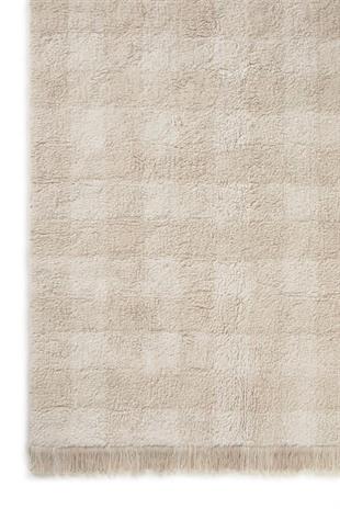 Lorena Canals Çocuk Odası Halısı, Vichy Ivory XS