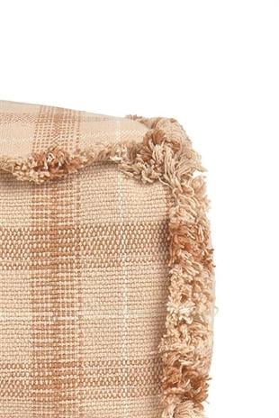 Lorena Canals Çocuk Odası Pufu, Tartan Pouf Rose