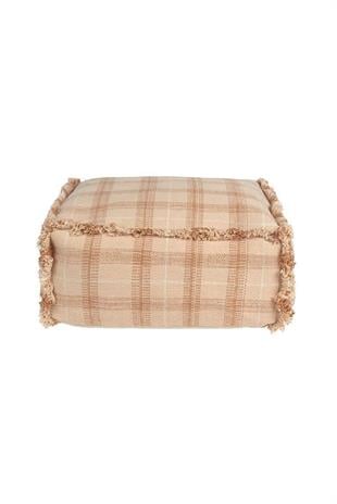 Lorena Canals Çocuk Odası Pufu, Tartan Pouf Rose