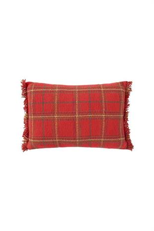 Lorena Canals Çocuk Odası Yastığı, Tartan Mapple Red