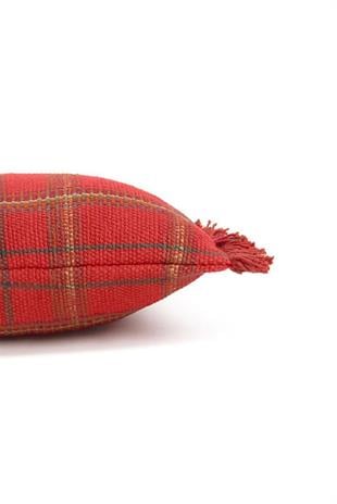 Lorena Canals Çocuk Odası Yastığı, Tartan Mapple Red