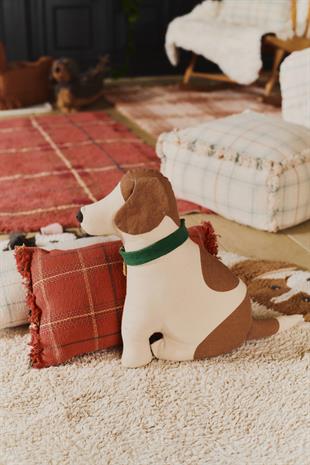 Lorena Canals Çocuk Odası Yastığı, Tartan Mapple Red