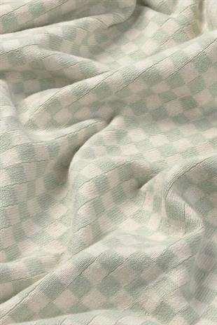 Lorena Canals Örgü Battaniye, Tiles Blue Sage