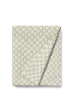 Lorena Canals Örgü Battaniye, Tiles Blue Sage