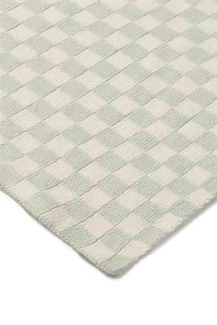 Lorena Canals Örgü Battaniye, Tiles Blue Sage