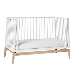 Luna baby cot, 120x60 cm, White/Oak