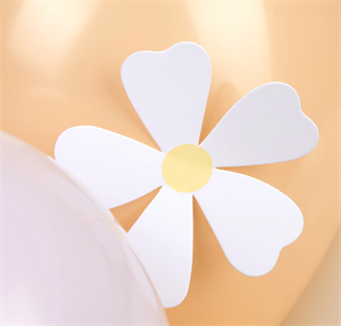 Meri Meri - Papatya Balon Zinciri - Pastel - 51 Balon