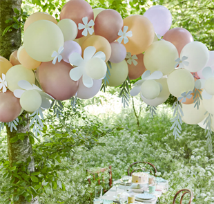 Meri Meri - Papatya Balon Zinciri - Pastel - 51 Balon