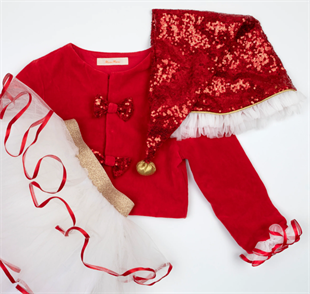 Meri Meri - Santas Little Helper Kostüm / 5-6 Yaş