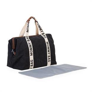 Mommy Bag Çanta, Signature Kanvas Black