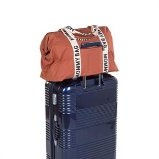 Mommy Bag Çanta, Signature Kanvas Kiremit