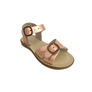 Samphire Marella Ruvalic Rame - Parlak Somon Rengi Deri Çocuk Sandaleti