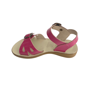 Samphire Marella Verniz Fuxia - Fuşya Rengi Deri Çocuk Sandaleti