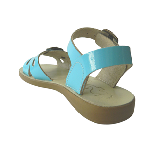 Samphire Marella Verniz Sky - Mavi Deri Çocuk Sandaleti