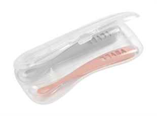 Silikon Kaşık Seti (1 yaş) Old Pink