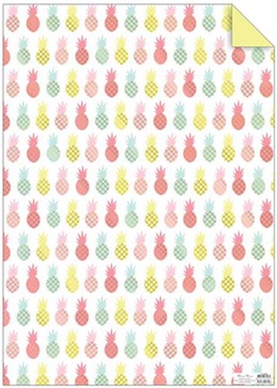 Meri Meri - Pineapple Gift Wrap Sheets - Ananas Hediye Paketleme Kağıtları