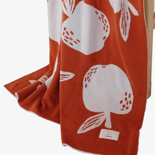 Apple Turuncu Triko Battaniye