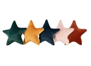 Aristote Star Dekoratif Yastık, Velvet Farniente Yellow
