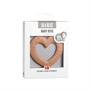Bibs Diş Kaşıyıcı, Baby Bitie Heart, Peach