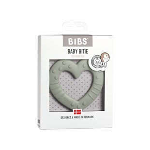 Bibs Diş Kaşıyıcı, Baby Bitie Heart, Sage