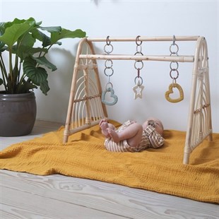 Bibs Baby Bitie Heart Diş Kaşıyıcı // Pink Plum