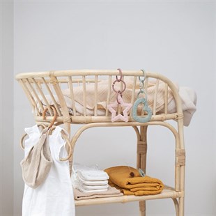 Bibs Baby Bitie Heart Diş Kaşıyıcı // Pink Plum