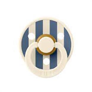 Bibs Emzik Studio Block Steel Blue-Ivory (0-6 Ay)