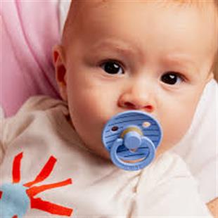 Bibs Emzik Studio Pin Sky Blue (0-6 Ay)