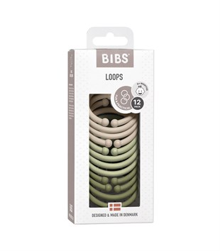 Bibs Loops Halka Set (12li) // Vanilla-Sage-Olive